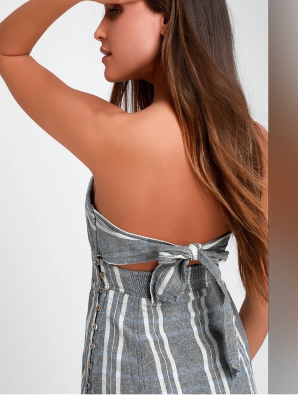 FREE PEOPLE STRAPLESS MIDI DRESS - Picture 3 of 13